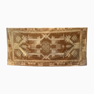 Light Brown Velvet Divan Blanket, Germany, 1930s