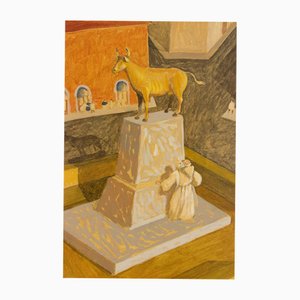 Alberto Gallerati, Sailors Fund, Oil on Canvas, 1970s