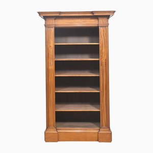 Satinwood Open Bookcase