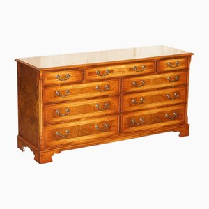 Burr and Burl Walnut Sideboard with Drawers