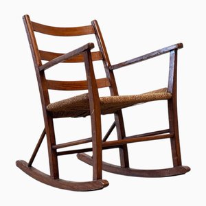Wooden Rocking Chair by Aksel Hansson, 1950s