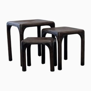 Tables Gigognes Bohemian, 1970s, Set de 3