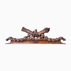Large Carved Wooden Pediment, 1800s