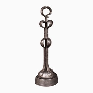 Antique English Wrought Iron Arts & Crafts Door Stop, 1900