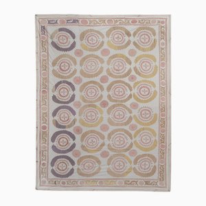Pastel Suzani Wandbehang in Blush Pink Senf Lila Lila