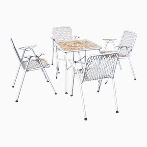 Ensemble de Patio Moderne en Fer, Set de 5
