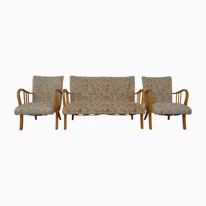 Fauteuils et Canapé Mid-Century, 1950s, Set de 3
