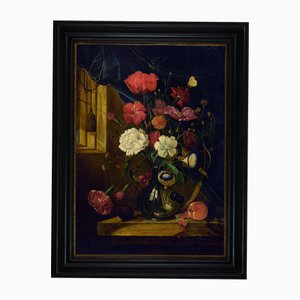 Giovanni Perna, Still Life, Oil on Canvas, 1970s, Framed