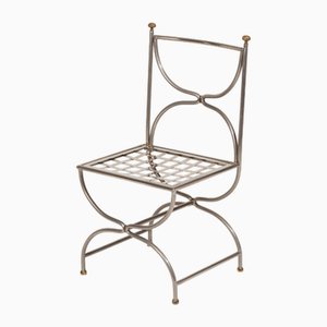 Wrought Iron Chair attributed to Maison Jansen for Maison Jansen, 1980s