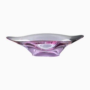 Bohemian Alexandrite Glass Bowl by Skrdlovice, 1960s