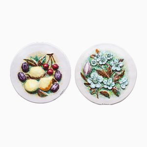 Platos decorativos Maiolica italianos vintage. Juego de 2