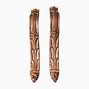 Viktorianische Gardinenhalterungen aus Messing, 2 . Set
