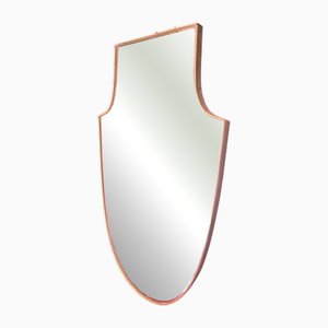Vintage Shield Mirror, 1950s