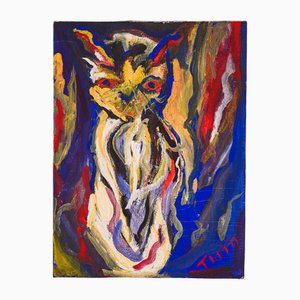 Titta Savarè, Crazy Cat, 1970s, Oil on Canvas