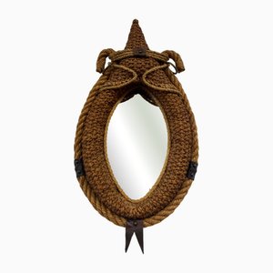 Rope Mirror by Adrien Audoux and Frida Minet, France, 1950s