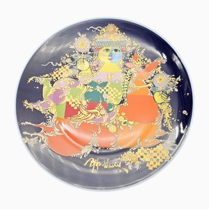 Dekorativer Vintage Teller von Bjørn Wiinblad für Rosenthal, 1970er