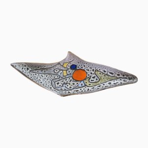 Tasca vuota in ceramica di Marius Bessone, anni '50