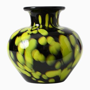 Black and Green Glass Vase from Joska, 1990s