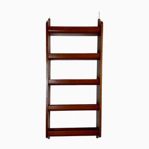 Skandinavisches Wandregal aus Teak, 1960er