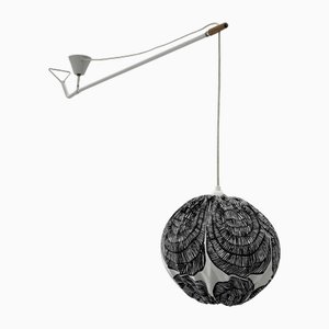 Mid-Century Scandinavian Industrial Pendant from Marimekko, Sweden, 1950s