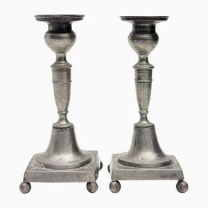 Candleholders by Daniel Eklund, 1850, Set of 2