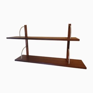 Dänisches Wandregal aus Teak, 1960er