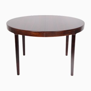 Rosewood Dining Table with 2 Additional Extension Leaves by Harry Østergaard for Randers Møbelfabrik