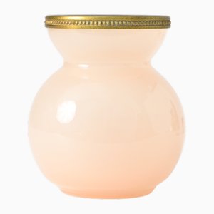 Italian Pink Opaline Glass Vase by Vincenzo Nason, 1960s