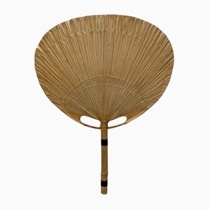 Vintage Uchiwa LLL Wandlampe aus Bambus von Ingo Maurer für M-Design, Deutschland, 1970er