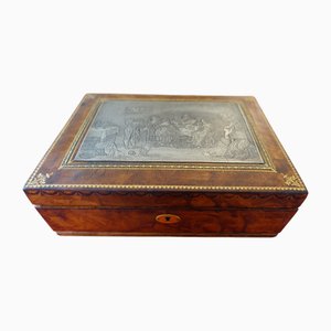 Leather Cigar Humidor, 1940s