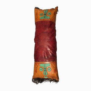 Tuareg Leather Tent Cushion, 1960s