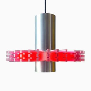 Mid-Century Pink Priest Collar Pendant by Claus Bolby for Cebo, Denmark, 1967