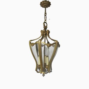 Bronze Entrance Lantern with 6 Sides and 3 Lights, 1960s