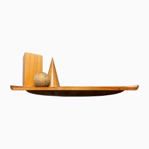 Vintage Wall Shelf with Coat Rack