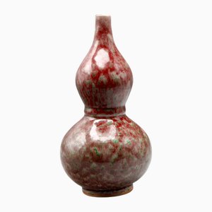 Qing Dynasty Red Sang de Boeuf Glazed Onion Vase, 19th Century