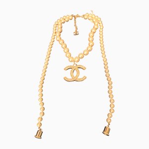 Weißgoldener Chanel Halsketten-Anhänger von Chanel