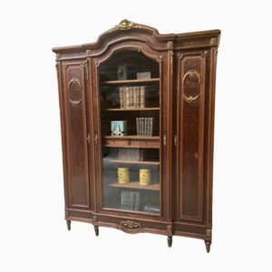 Libreria antica in noce, fine XIX secolo