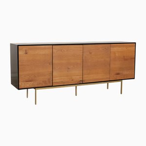 Ethnicraft Blackbird Holz Sideboard in Braun Schwarz Sideboard Kommode