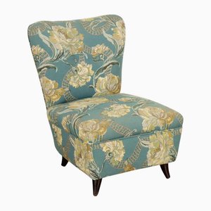 Vintage Armchair with Fabric Spring Padding, Italy, 1960s