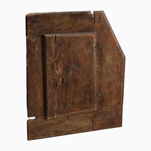 Antiker Wandschrank aus Kastanienholz & Botticino Marmor, 18. Jh.