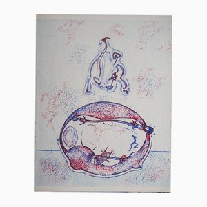 Max Ernst, Surrealist Composition, After Me, 1971, Original Lithograph
