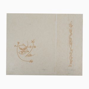 André Masson, Cosmic Kiss, Grabado original firmado