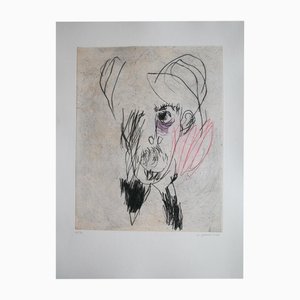 Gael Davrinche, Retrato deconstruido E, 2015, Punta Seca