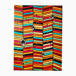 Koa, Juego de cartas, Acrílico sobre lienzo