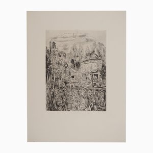 Hermine David, La fiesta de Montmartre, Grabado original