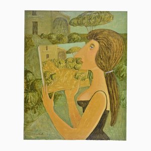 Alberto Gallerati, Terzilla's Claims, óleo sobre lienzo, años 70