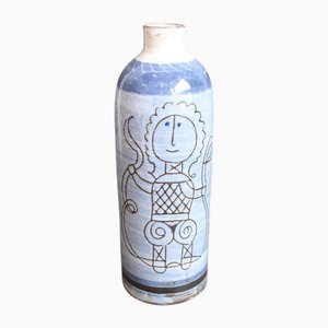 Vase Mid-Century en Céramique par Michel Barbier, France, 1960s