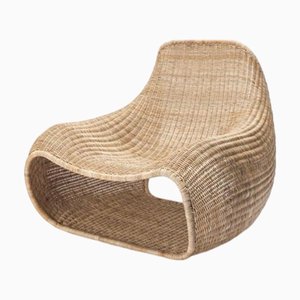 Snug Lounge Chair in Rattan