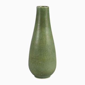 Stoneware Vase in Green Glaze by Gunnar Nylund for Rörstrand, 1890s