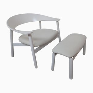 Set of Lounge Chair and Ottoman by Henrik Bønnelycke